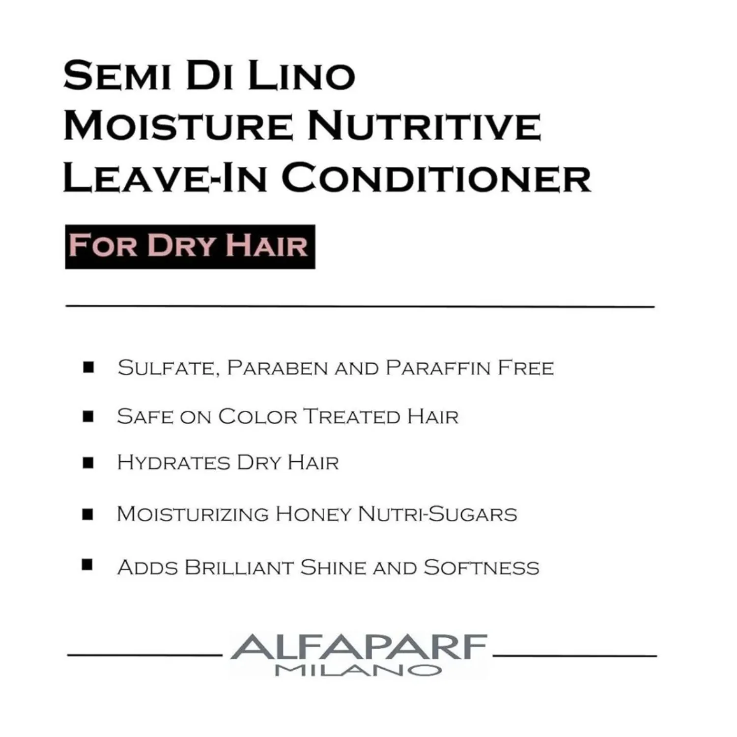 Alfaparf | Semi Di Lino Moisture Nutritive Leave in Conditioner 200ml - Image 3