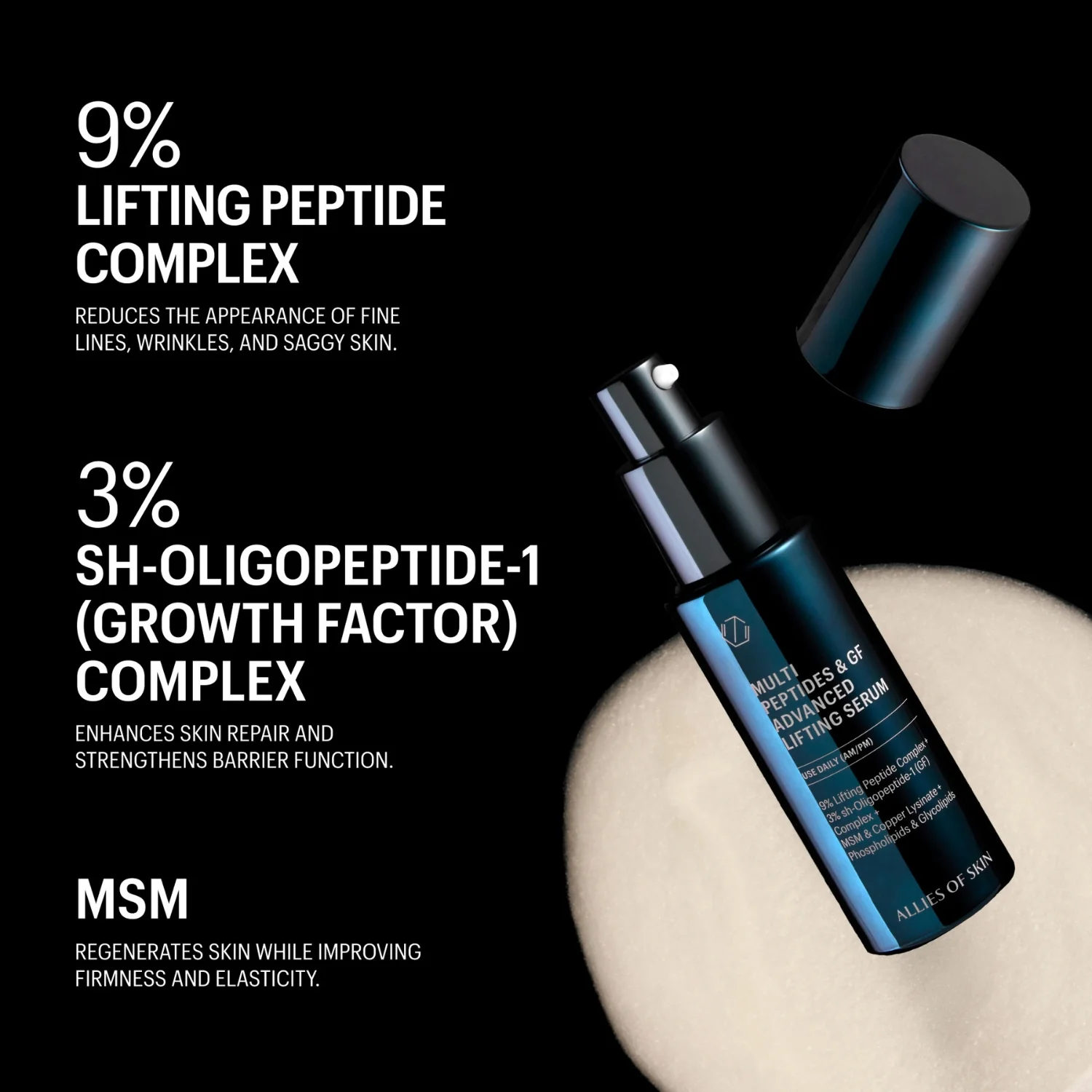 Allies of Skin | Multi Peptides & GF Advanced Lifting Serum 7ml - Image 8