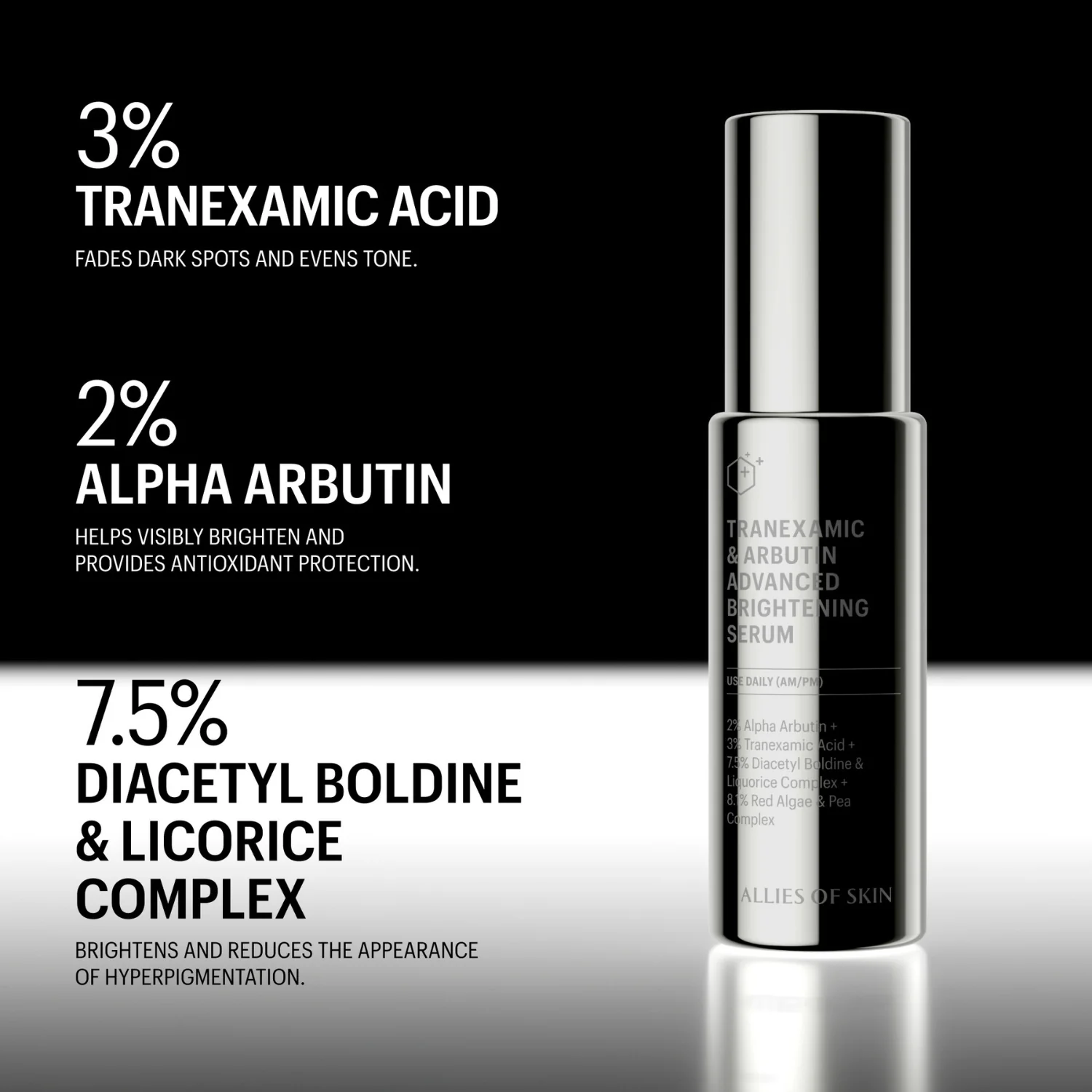 Allies of Skin | Tranexamic & Arbutin Advanced Brightening Serum 30ml - Image 3