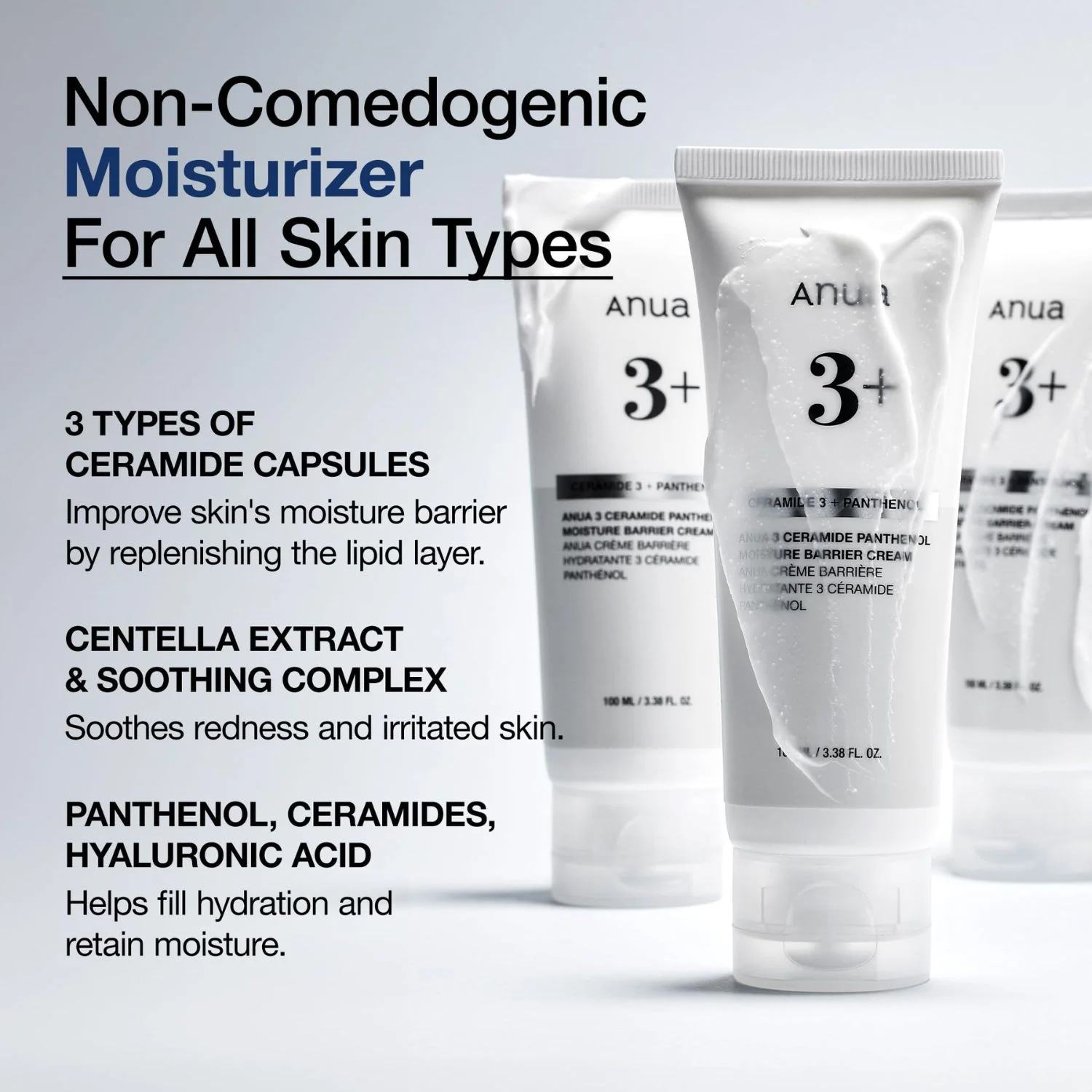 Anua | 3 Ceramide Panthenol Moisture Barrier Cream 100ml - Image 3