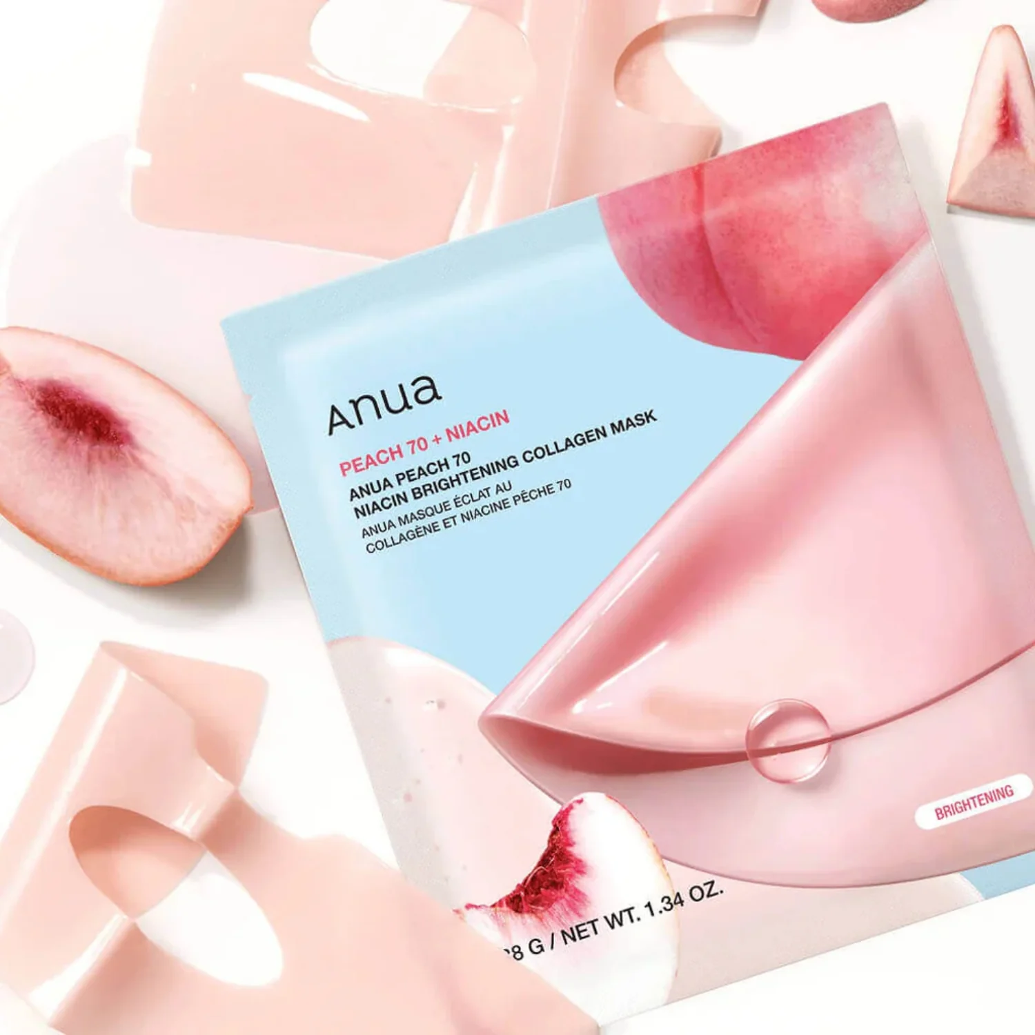 Anua | Peach 70 Niacin Brightening Collagen Mask (4 Pack) - Image 3