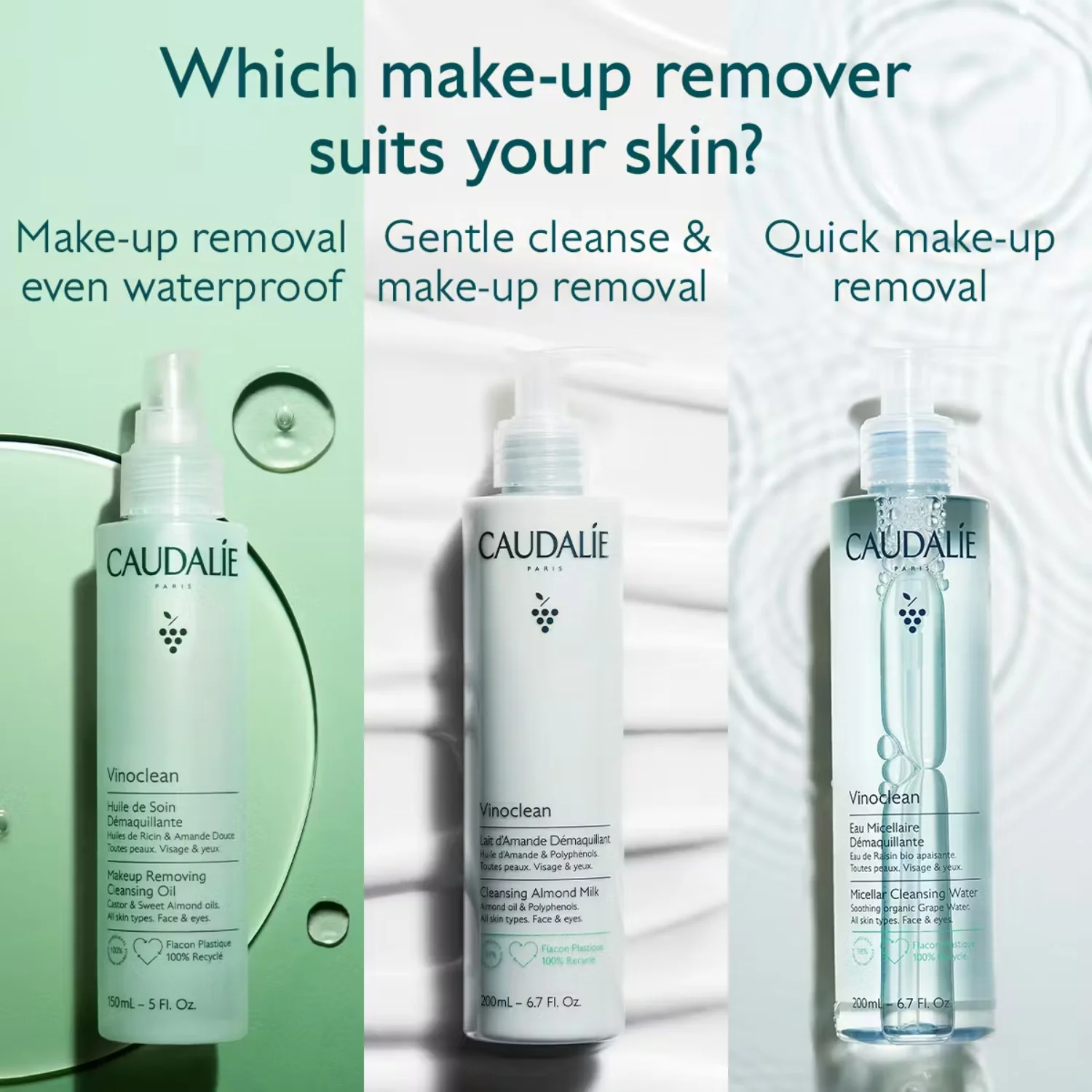 Caudalie | Vinoclean Micellar Cleansing Water 200ml - Image 4