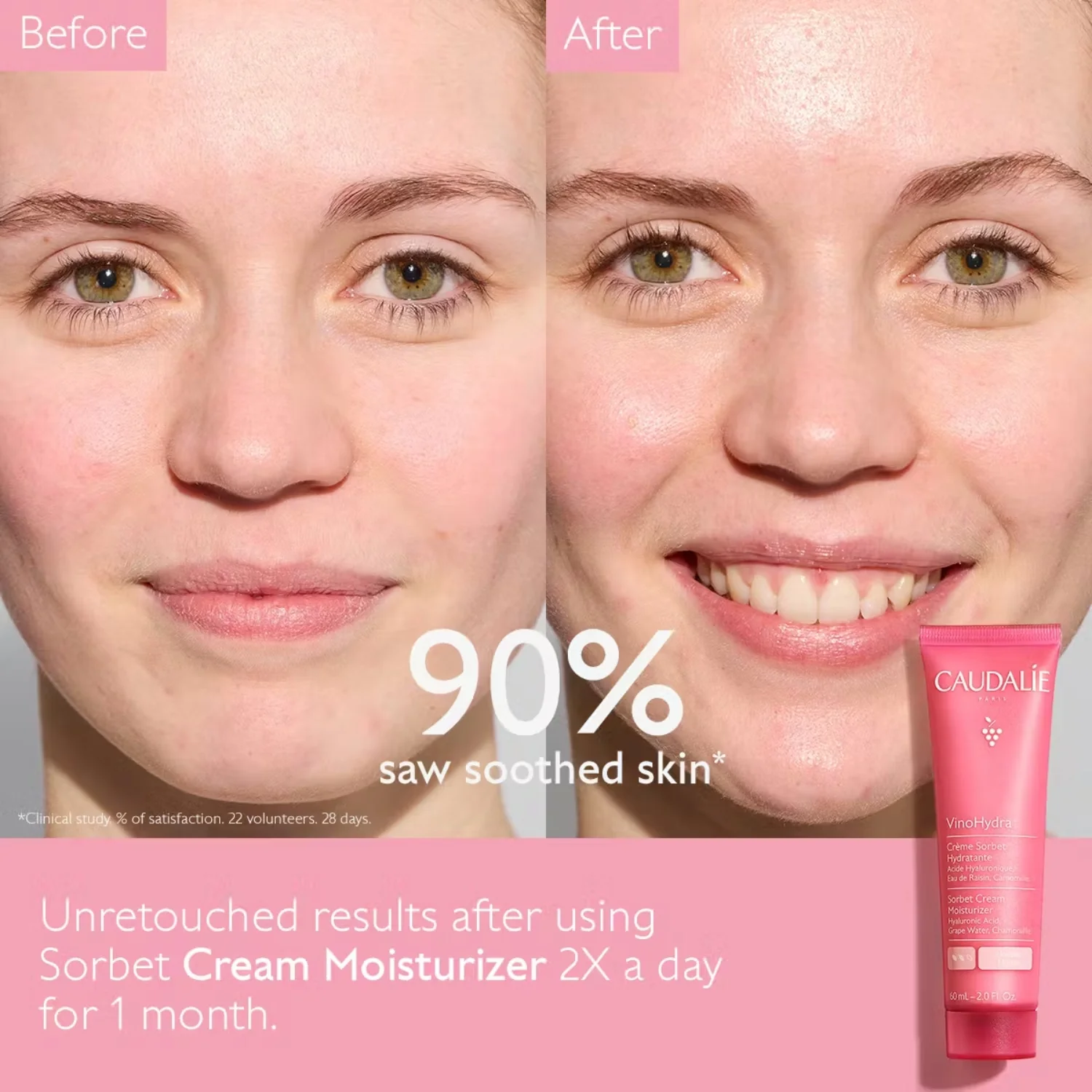 Caudalie | VinoHydra Sorbet Cream Moisturizer 60ml - Image 2
