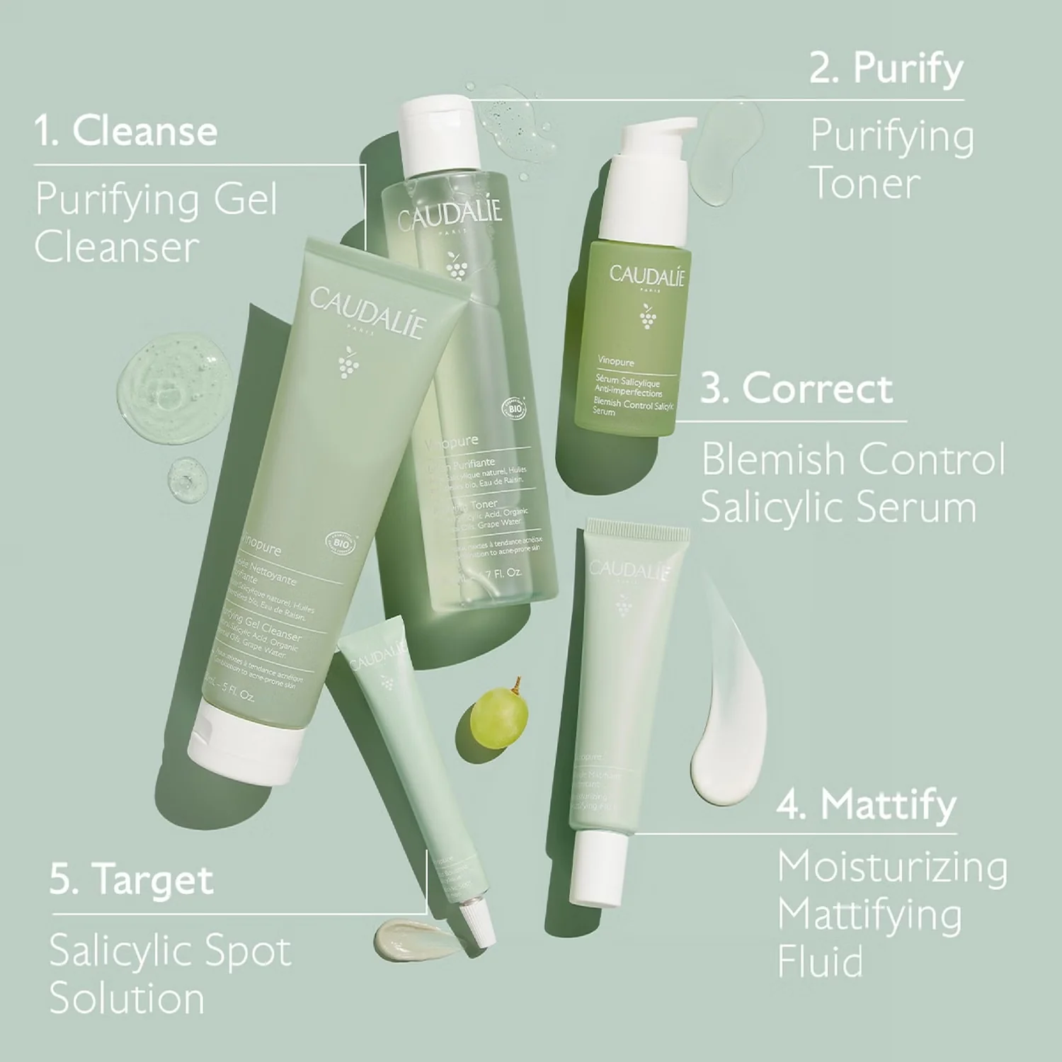 Caudalie | Vinopure Purifying Toner 200ml - Image 5