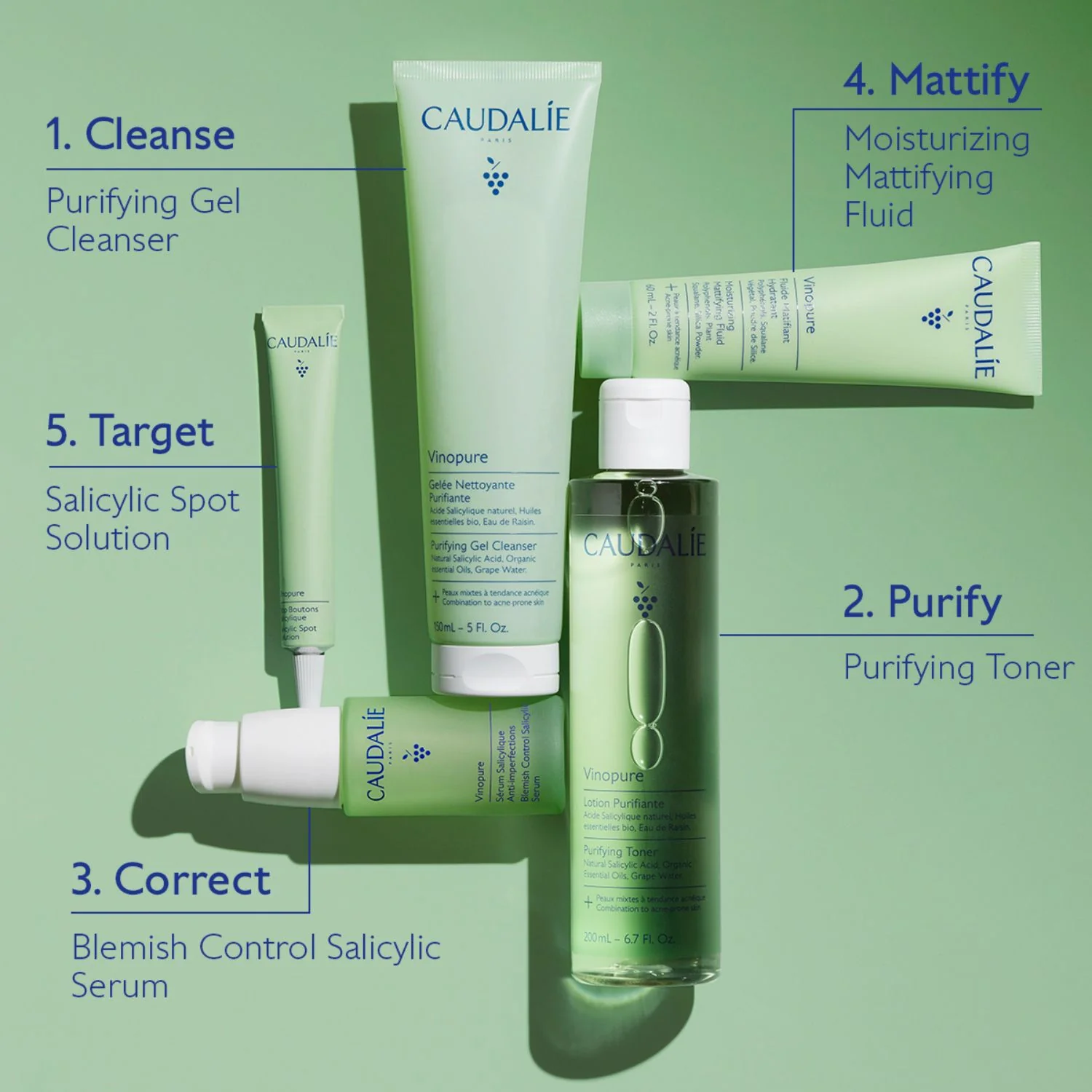 Caudalie | Vinopure Purifying Toner 200ml - Image 8