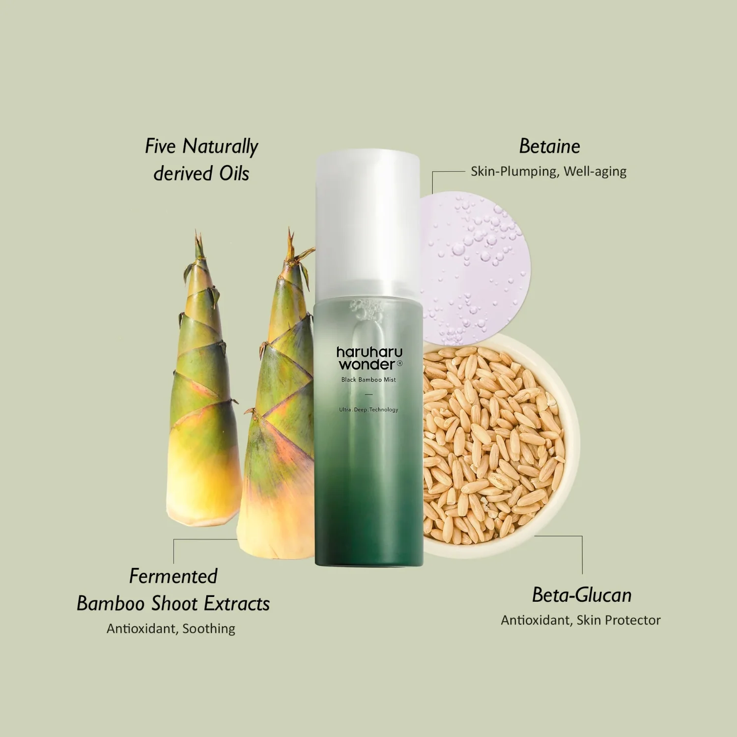 Haruharu Wonder | Black Bamboo Mist 150ml - Image 2