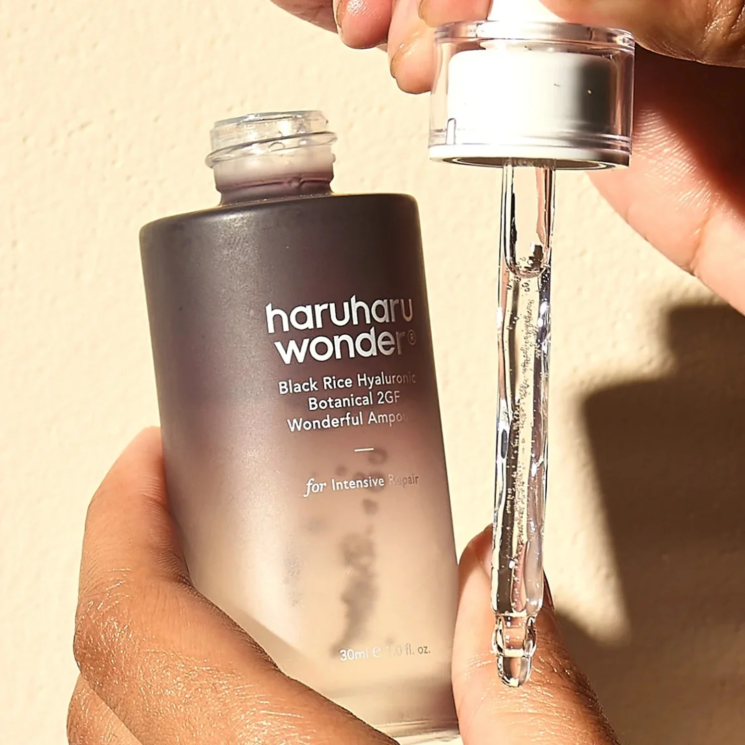 Haruharu Wonder | Black Rice Hyaluronic Botanical 2GF Wonderful Ampoule 30ml - Image 4