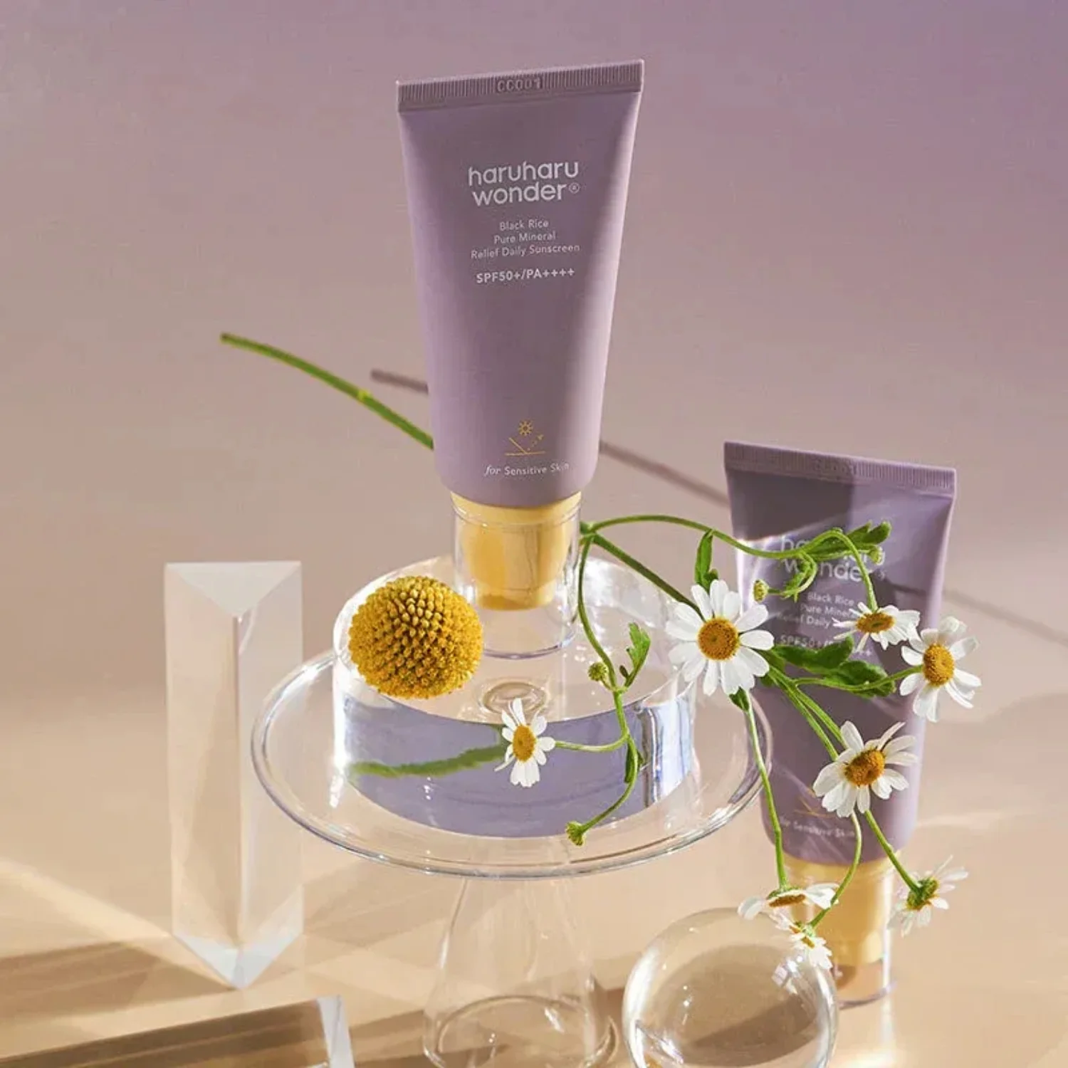 Haruharu Wonder | Black Rice Pure Mineral Relief Daily Sunscreen PA++++ SPF50+ 50ml - Image 2