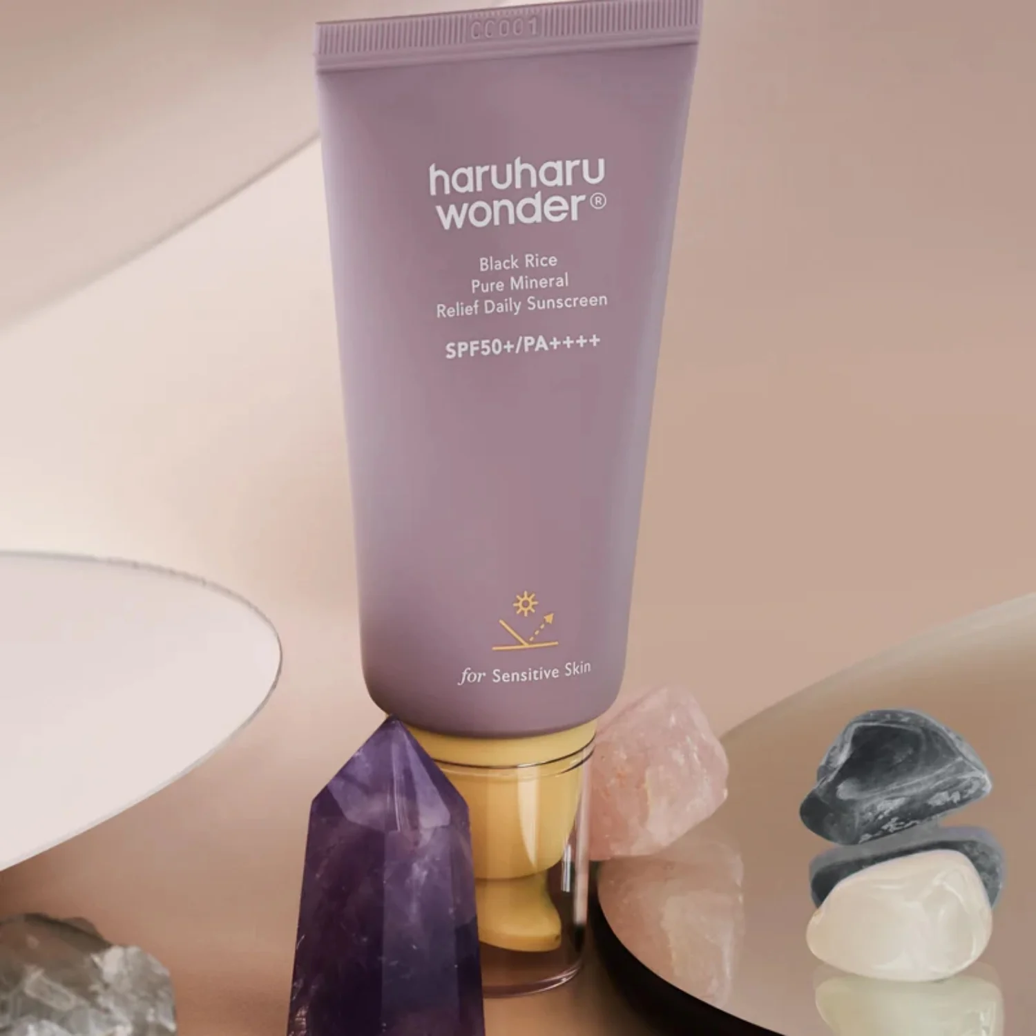 Haruharu Wonder | Black Rice Pure Mineral Relief Daily Sunscreen PA++++ SPF50+ 50ml - Image 5