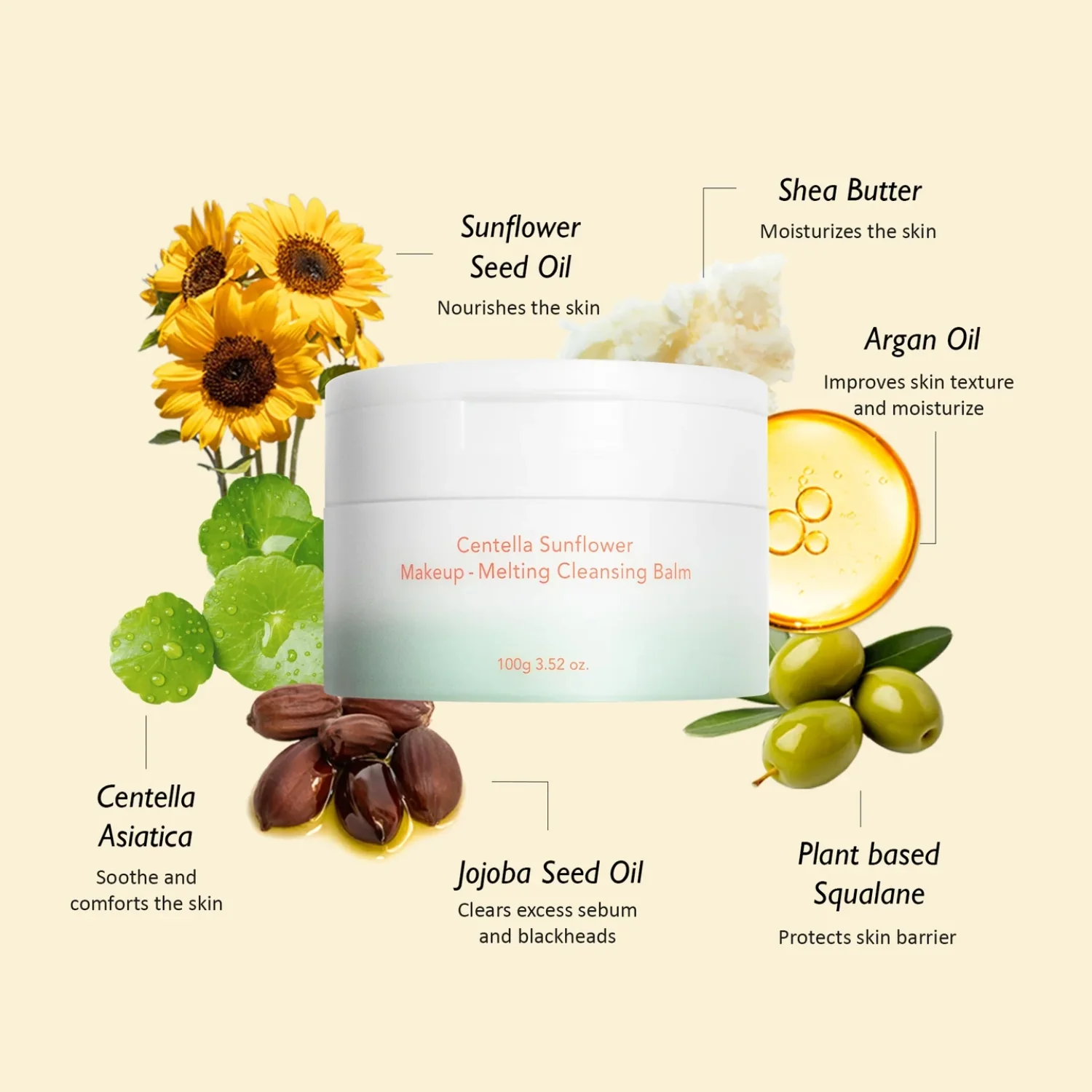 Haruharu Wonder | Centella Sunflower Makeup-Melting Cleansing Balm 100g - Image 5