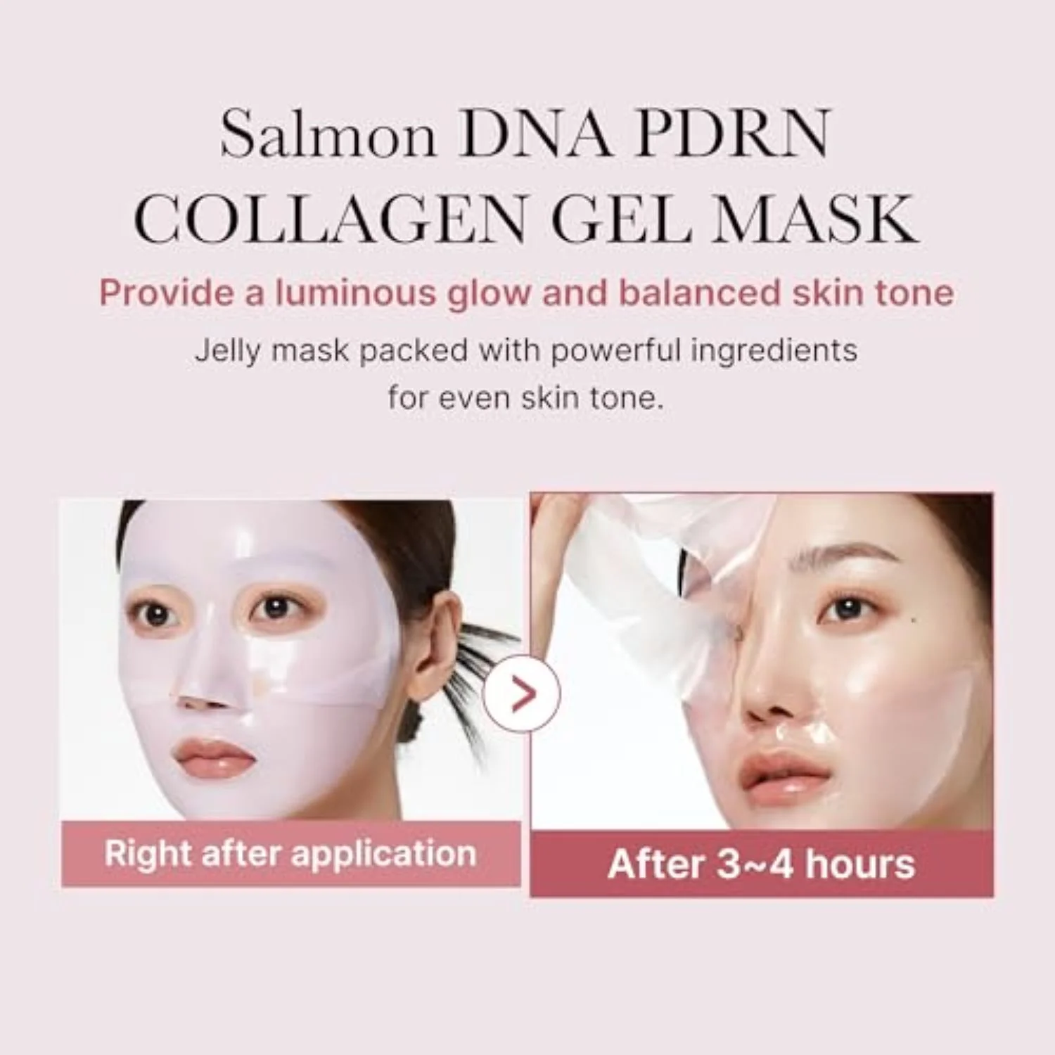 Medicube | PDRN Pink Collagen Gel Mask 4 Pack - Image 3