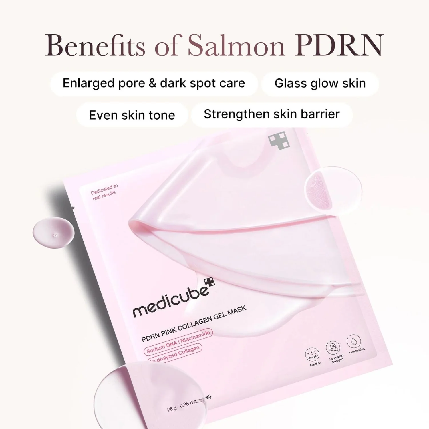 Medicube | PDRN Pink Collagen Gel Mask 4 Pack - Image 5