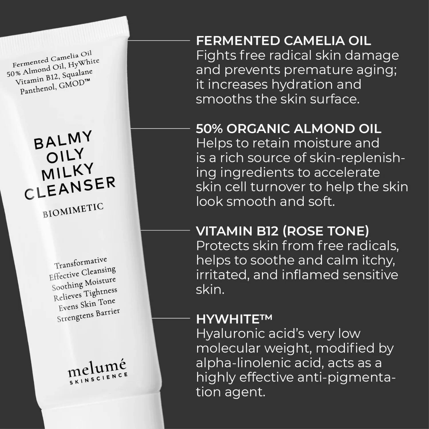 Melumé Skinscience | Balmy Oily Milky Cleanser 125ml - Image 7