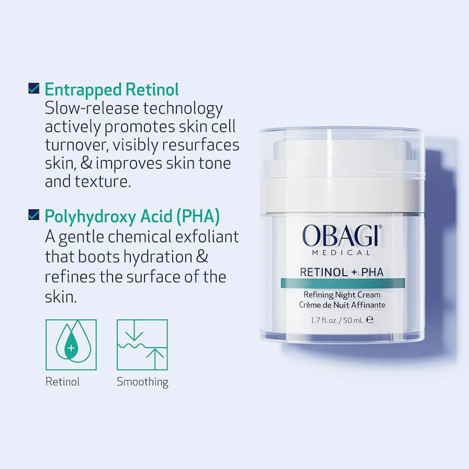 Obagi | Retinol + PHA Refining Night Cream 50ml - Image 3