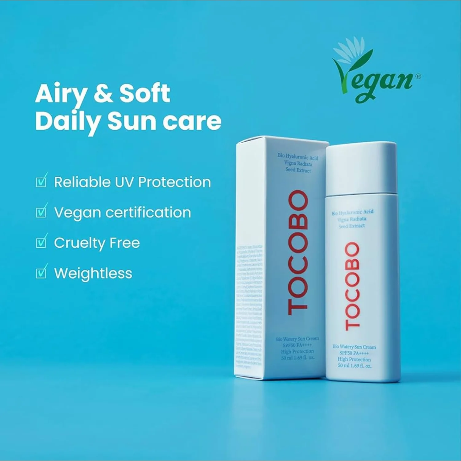 TOCOBO Bio Watery Sun Cream SPF50+ PA++++ 50ml - Image 2